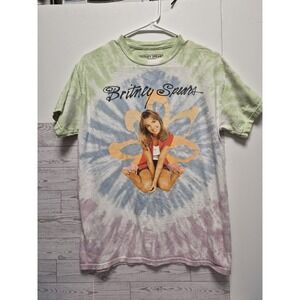 Britney Spears t shirt Tye Dye Pastels 2021 Graphic Print YOUNG PIC OF HER